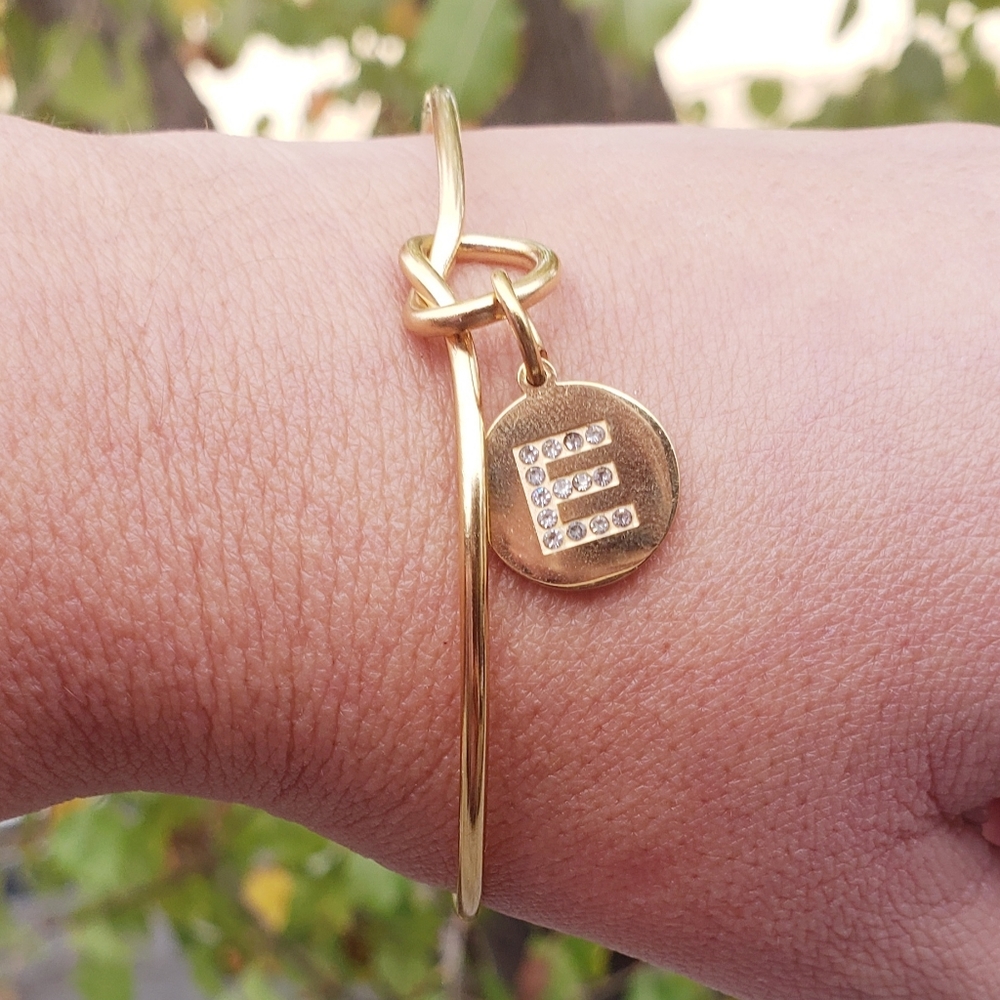 Personalized Bangle With Initial - image 3